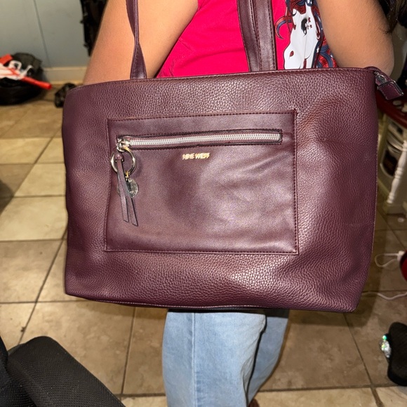 Nine West Purple Tote Bag - Picture 1 of 2